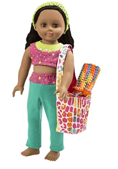 Dimensions Simplicity Creative Patterns 1513 Doll Clothes and Bag, 18-Inch