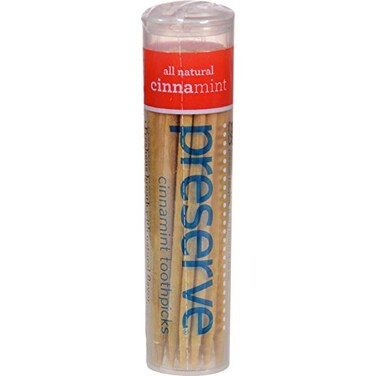 Preserve Cinnamint Flavored Toothpick - 35 per Pack - 24 Packs per case.24