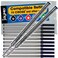 Jaymo Replacement for Cross Selectip 8523, Gel Rolling Ball Refill, 6Black6Blue