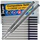 Jaymo Replacement for Cross Selectip 8523, Gel Rolling Ball Refill, 6Black6Blue