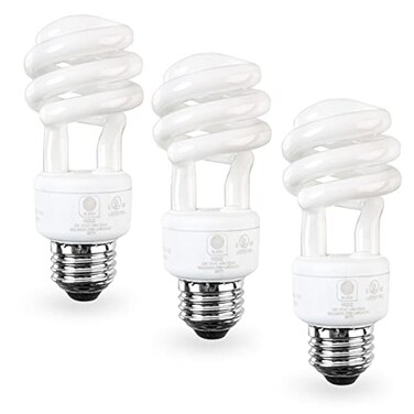 SLEEKLIGHTING E26 Standard Screw Base 13W Spiral CFL Light Bulb Warm White