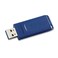 Verbatim 8GB USB 2.0 Flash Drives, 5-Pack, Retractable Capless USB-A, Blue