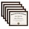 upsimples Certificate Frame, 8.5 by 11 Glass Diploma Frames, 5 Pack, Brown