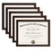 upsimples Certificate Frame, 8.5 by 11 Glass Diploma Frames, 5 Pack, Brown
