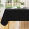 Smiry Rectangle Table Cloth 60"x102", Waterproof Wipeable Vinyl Tablecloth
