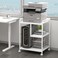 Fannova Large PrinterPC Tower Stand with Wheels for Home Office Storage