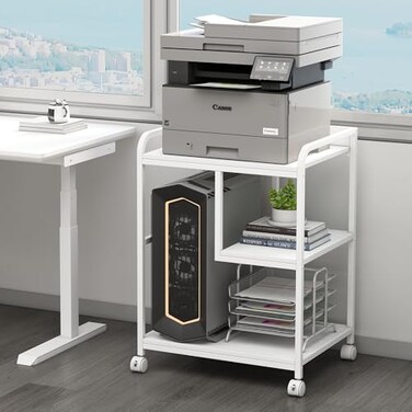 Fannova Large PrinterPC Tower Stand with Wheels for Home Office Storage