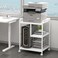 Fannova Large PrinterPC Tower Stand with Wheels for Home Office Storage