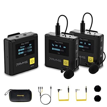 7RYMS iRay DW20 Wireless Lavalier Microphone System with 48kHz/16bit Sound