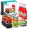 Sorbus Fridge Organizers and Storage, Clear Stackable Bins (Small, 6 Pack