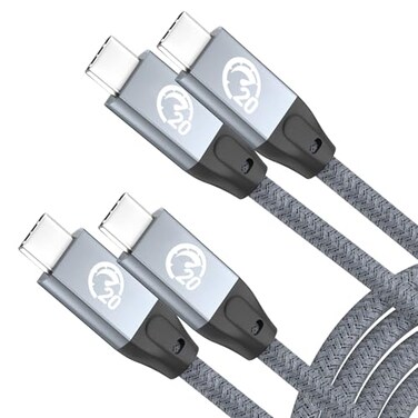 UseBean USB C to USB C Cable 100W 3.3FT 2Pack, 4K Video USB C 3.2 Gen 2 Data Cable