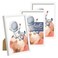 upsimples 4x6 Picture Frame Glass, Thin Border, White Photo Frames, 3 Pack