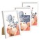upsimples 4x6 Picture Frame Glass, Thin Border, White Photo Frames, 3 Pack