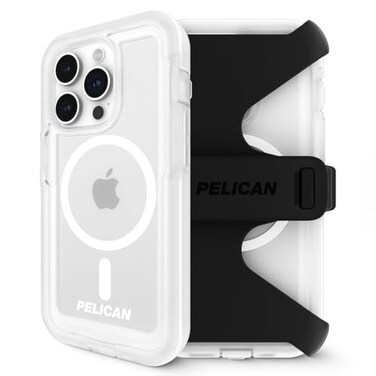 Pelican Voyager iPhone 15 Pro Max Case - Rugged MagSafe Phone Case - Clear