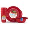 Preserve Everyday Reusable Tableware Set Pepper Red, Recycled Plastic, 4ct