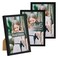 upsimples 4x6 Picture Frame Glass, Thin Border, Black Photo Frames, 3 Pack