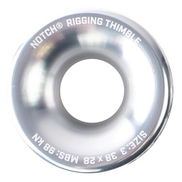 Notch Non-Anodized Aluminum Rigging Thimble Large3 (38mm x 28mm(40467
