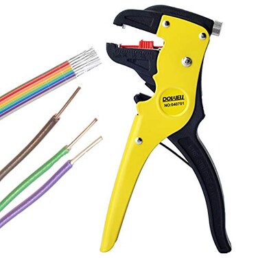 DOWELL Self Adjusting Wire Stripper, 14-24 AWG Automatic Wire Stripper Tool