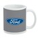 GRAPHICSMORE Ford Motor Company Blue Oval Logo Ceramic Coffee Mug Gift Mugs, 11oz, White