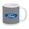 GRAPHICSMORE Ford Motor Company Blue Oval Logo Ceramic Coffee Mug Gift Mugs, 11oz, White