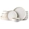 AmorArc Stoneware Dinnerware Sets for 6,18Pcs Ceramic Plates and Bowls Sets