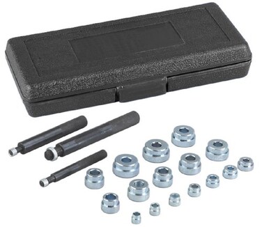 OTC 4505 SAE Bushing Driver Set - Remove/Install 3/8"- 1-3/8" Dia. Bushings