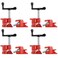 Acymner 4 Pack 3/4" Wood Gluing Pipe Clamp Set, Pipe Clamps for Woodworking