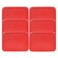 Pyrex 7210-PC 3-Cup Red Food Storage Replacement Lid (6-Pack- Made in USA