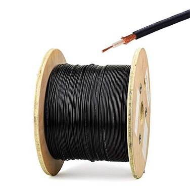 Superbat RG174 Coaxial Cable 33ft 10M Thin Flexible RG174 Coax Cable 50 Ohm