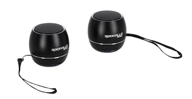 Rockville RPB3-BLACK Pair Handheld Portable Bluetooth Speaker, 5W, Wireless