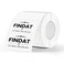 FINDAT Thermal Labels White 2 x 1 Inch Vinyl Direct Printer Sticker 500 PCS