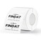 FINDAT Thermal Labels White 2 x 1 Inch Vinyl Direct Printer Sticker 500 PCS