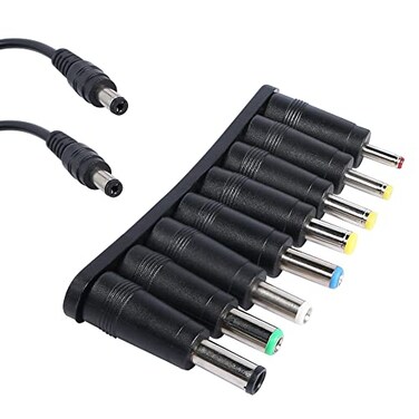 SHANFEILU 8-in-1 Universal Laptop DC5521 Power Adapter 5.5mm x2.1mm Adapter