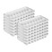 Sterilite Stacking Ice Cube Mold Trays for Home and Kitchen, White, 12-Pack