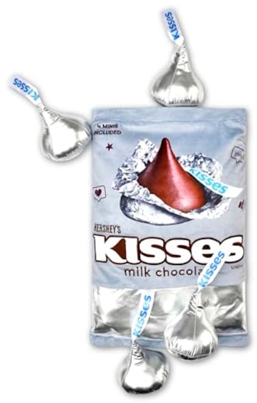 iscream Hershey's Chocolate Kisses Package-Shaped 6-Piece Fleece Pillow Set