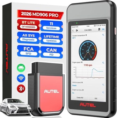 Autel Scanner MaxiDiag MD906 PRO, All System Diagnostic, 11 Service, CAN FD