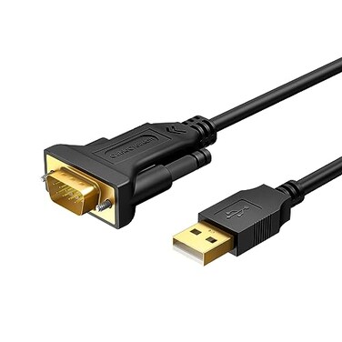 CableCreation USB to RS232 Adapter with PL2303 Chipset, 6.6 Feet/ 2M, Black