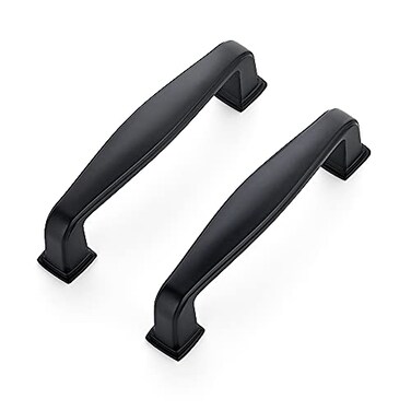 Ravinte Matte Black Cabinet Handles Solid Cabinet Pulls, 3 Inch CC, 10 Pack
