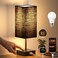 hansang Bedside Lamp for Bedroom Touch Control Nightstand Lamp with USB CA