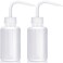 Valchoose 150ml White LDPE Wash Bottle, Bent Nozzle, Portable Design, 2 Set