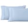 Superior 1200 Thread Count Egyptian Cotton Pillowcase Set, King, Light Blue
