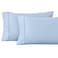 Superior 1200 Thread Count Egyptian Cotton Pillowcase Set, King, Light Blue