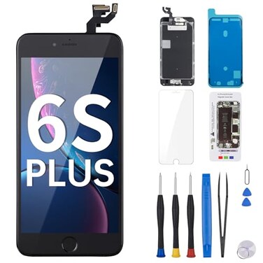 Risidamoy for iPhone 6S Plus Screen Replacement with Home Button 5.5" Black