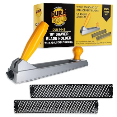 Dura-Gold 10" Shaver Blade Holder with Adjustable Handle and 2 Standard Cut