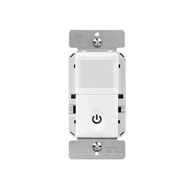 ENERLITES PIR Motion Sensor Switch, No Neutral, 5A/500W, Single Pole, White