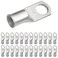 SELTERM 25pcs 2 AWG 3/8" Stud Marine Grade Tinned Copper Battery Cable Lugs