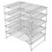 Leonyo 5-Tier 15x10IN Cookie Cooling Rack for Cooking Stackable Collapsible