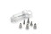 Fox Run Icing Syringe Decorating Set, Metallic, 7-Piece, 2.25 x 3 x 8 inches