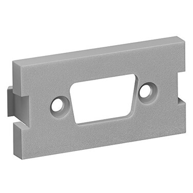Leviton 41291-DBG 1 Unit Multimedia Outlet System VGA/HD15 Empty Module, Grey