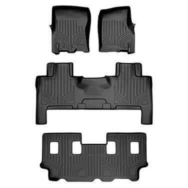 MAX LINER MAXLINER Floor Mats 3 Row Liner Set Compatible with 2011-2017 Ford Expedition